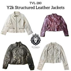 Y2K Unique Structured Leather Jackets (TVL-280)