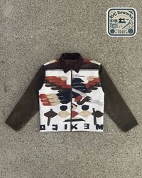 Veste en velours côtelé de tapis récupéré