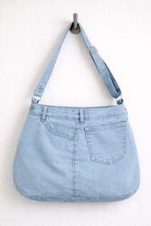 Upcycled Denim Cross Body Bag - moq 15