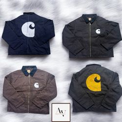 Carhartt rework style embriodery detriot jacket