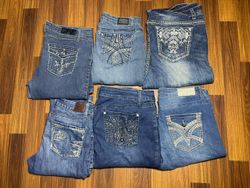 jeans évasés beaux y2k