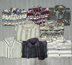 Crazy pattern flannel shirts