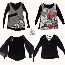 Goth Edit Y2K Tops(FSO-005)