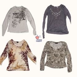 Soft Grunge Y2K Tops(FSO-006)