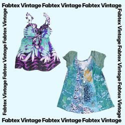 (FV-895) “Tropical Y2K Summer Tops Bundle | Tie-Dy..