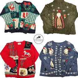 Pulls et Cardigans Vintage Édition de Noël 10 Pcs ..