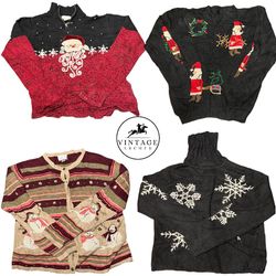 Pulls et Cardigans Vintage Édition Noël 10 pièces ..