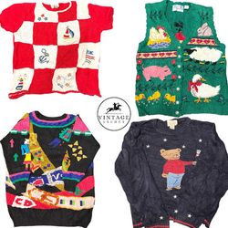 Pulls et Cardigans Vintage Édition Unique 10pcs (S..