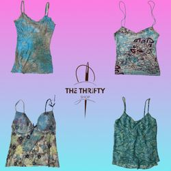 Y2k oceanic blue Cami tops (SU 313)