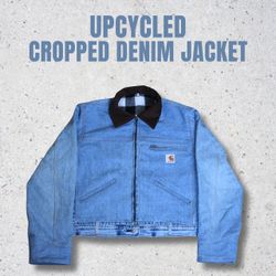 Upcycled Carhartt Denim Work-Wear Jacket