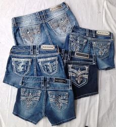 CR5961 Upcycled Rock Revival Shorts