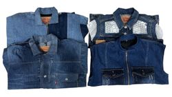 FS-75 Upcycled Levi’s denim mix jacket