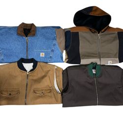 Fa-76 Upcycled mix canvas Carhartt jacket