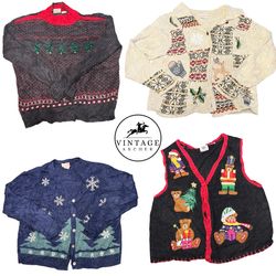 Y2K Retro Sweaters and Cardigans Christmas Edition..