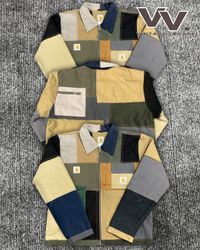 Veste patchwork Detroit usée retravaillée Carhartt..