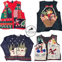 Y2K Retro Sweaters and Cardigans Christmas Edition..