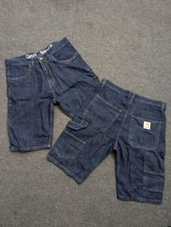 Carhartt Dark Blue Rework Style Jorts