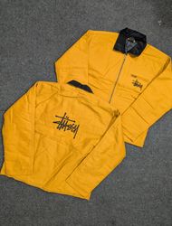 Stussy Tan Detroit Rework Style Jackets, Stussy Em..