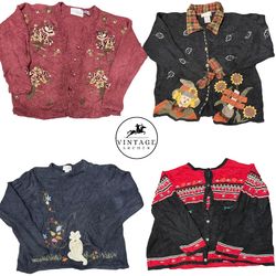 Vintage Sweaters & Cardigans Unique 10pcs (S-21)