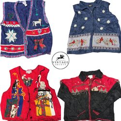 Vintage Sweaters & Cardigans Unique 10pcs (S-22)