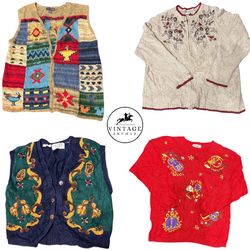 Vintage Sweaters & Cardigans Unique (S-23)