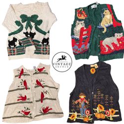 Vintage Sweaters & Cardigans Unique 10pcs (S-27)