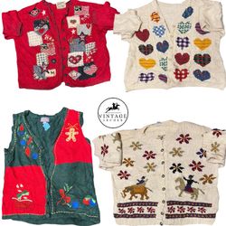 Vintage Sweaters & Cardigans Unique 10pcs (S-29)