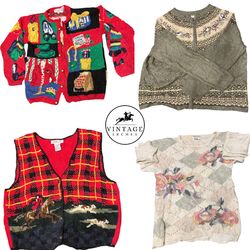 Vintage Sweaters & Cardigans Unique 10pcs (S-30)