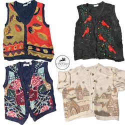 Vintage Sweaters & Cardigans Unique 10pcs (S-35)