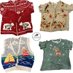 Vintage Sweaters & Cardigans Unique 10pcs (S-38)