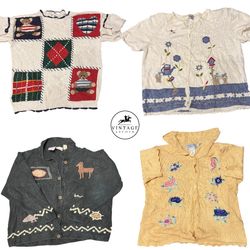 Vintage Sweaters & Cardigans Unique 10pcs (S-39)