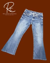 Upcycled Miss Me Flared Jeans - Mixed Colors & Siz..