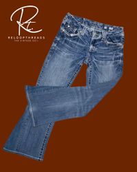 Upcycled Miss Me Flared Jeans - Mixed Colors & Siz..