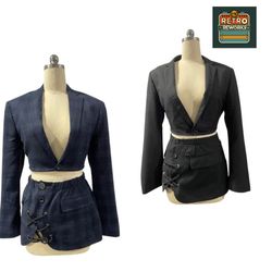 Ensemble de blazer upcyclé