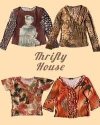 Cheetah Print Y2k Tos(TH/139)