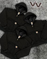 Carhartt überarbeiteter Stil schwarze aktive Jacke..