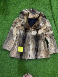 Real fur coat