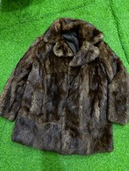 Real fur coat