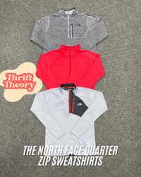 The North Face Quarter Zip Sweatshirts - (22/01)