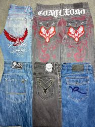 HipHop Baggy jeans Embroidered