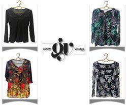 Y2K Grunge Mesh Tops Long Sleeves - GV0058