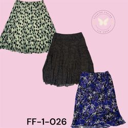 Assorted Printed Polyester Skirts – 42 Piece Set F..