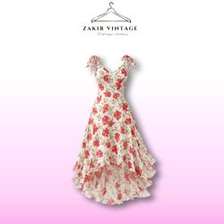 Robes en mesh florales Y2K