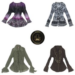 Y2K Ruffle Italian Tops Mix