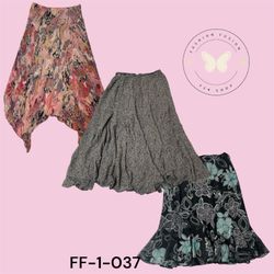 Saia clássica impressa em poliéster – Ajuste regul..