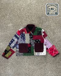 Upcycled Bandana Patchwork Jacke