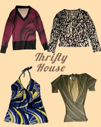 90s Pattern Y2k Mix Tops(TH/146)