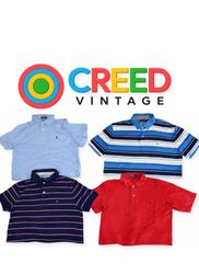 CR6047 Upcycled Polo & Tommy Crop Tops –