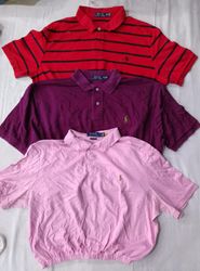 CR6054 Upcycle Polo Ralph Lauren Crop Tops