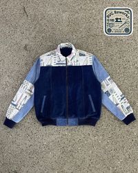 Veste bomber hybride en denim upcyclé